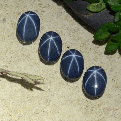 3.20ctw Natural Deep Blue Star Sapphire, Oval, Opaque