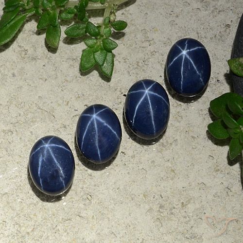 4.61ctw Natural Deep Blue Star Sapphire, Oval, Opaque