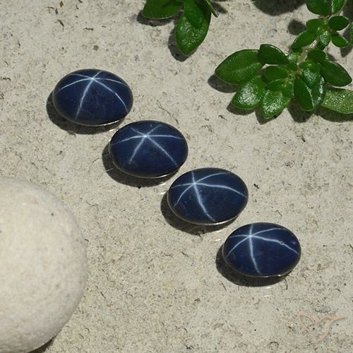 4.57ctw Natural Deep Blue Star Sapphire, Oval, Opaque