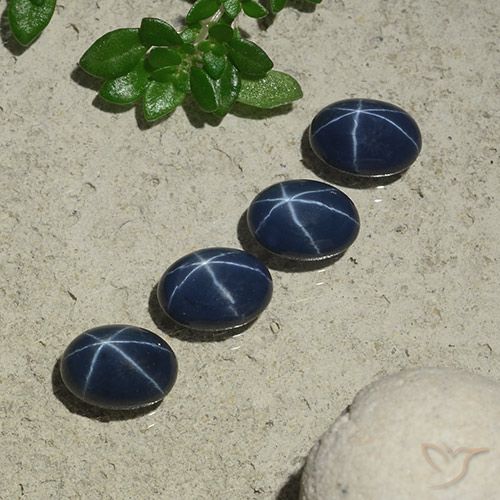 4.60ctw Natural Deep Blue Star Sapphire, Oval, Opaque