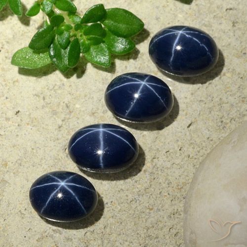5.18ctw Natural Deep Navy Blue Star Sapphire, Oval, Opaque