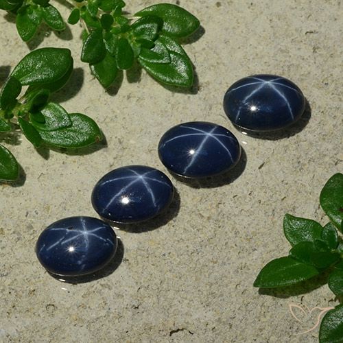 3.82ctw Natural Dark Blue Star Sapphire, Oval, Opaque