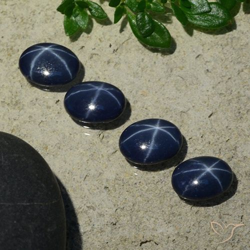 3.34ctw Natural Dark Blue Star Sapphire, Oval, Opaque