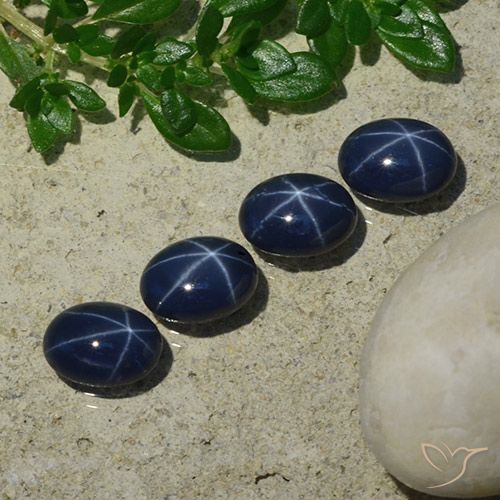 4.95ctw Natural Deep Blue Star Sapphire, Oval, Opaque