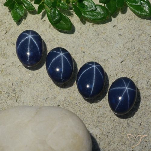4.99ctw Natural Deep Navy Blue Star Sapphire, Oval, Opaque