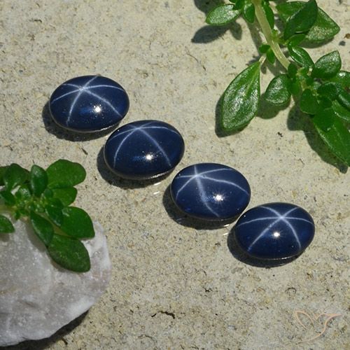 4.08ctw Natural Deep Blue Star Sapphire, Oval, Opaque