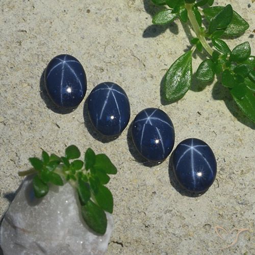 3.24ctw Natural Dark Blue Star Sapphire, Oval, Opaque
