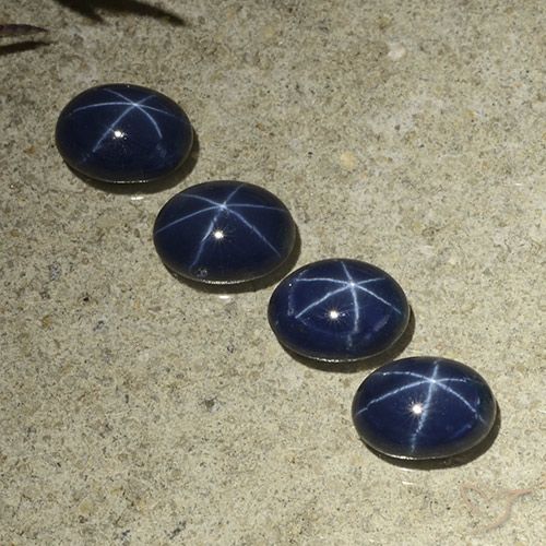 4.90ctw Natural Dark Blue Star Sapphire, Oval, Opaque