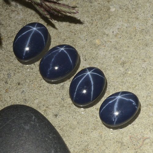 4.29ctw Natural Dark Blue Star Sapphire, Oval, Opaque