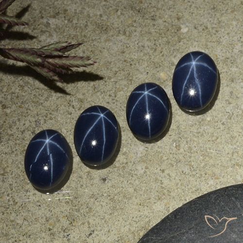 4.24ctw Natural Dark Blue Star Sapphire, Oval, Opaque