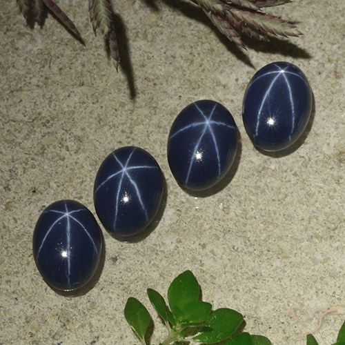 4.57ctw Natural Deep Blue Star Sapphire, Oval, Opaque