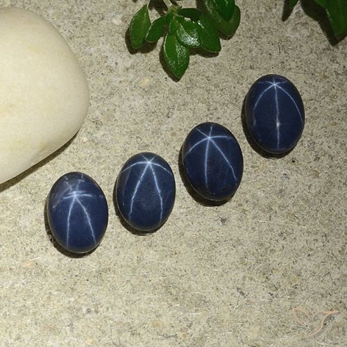4.27ctw Natural Deep Blue Star Sapphire, Oval, Opaque