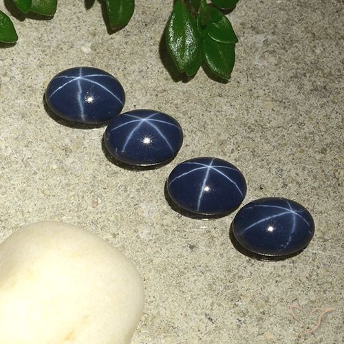 3.91ctw Natural Deep Blue Star Sapphire, Oval, Opaque