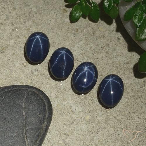 3.81ctw Natural Dark Blue Star Sapphire, Oval, Opaque