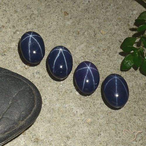 4.72ctw Natural Dark Blue Star Sapphire, Oval, Opaque