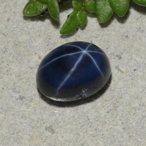 1.71 ct Blue Star Sapphire Stone, Natural Star Sapphire in Oval Cabochon Shape for Sale