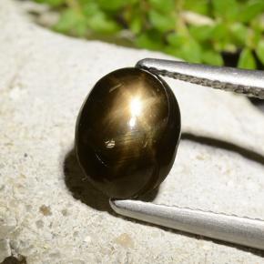 3ct Oval Cabochon Black Star Sapphire Gem for sale 3ct Oval Cabochon Black Star Sapphire Gem (ID: 498750)