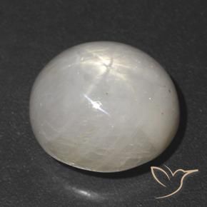 5.52 ct Gray Star Sapphire Stone, Natural Star Sapphire in Oval Cabochon Shape for Sale