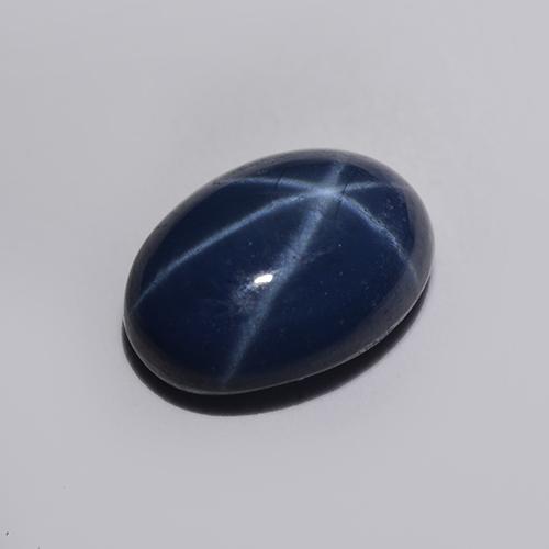 Twilight Blue Star Sapphire Gem - 1.3ct Oval Cabochon (ID: 516398)
