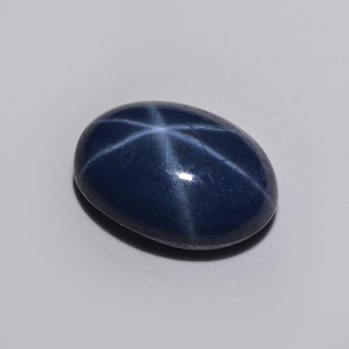 1.30 ct Blue Star Sapphire Stone, Natural Star Sapphire in Oval Cabochon Shape for Sale