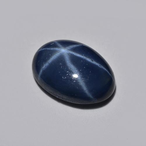 Deep Blue Star Sapphire Gem - 1.1ct Oval Cabochon (ID: 516399)