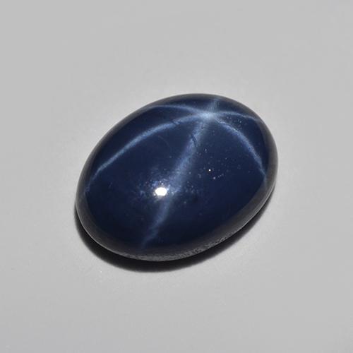 Deep Blue Star Sapphire Gem - 1.1ct Oval Cabochon (ID: 516400)