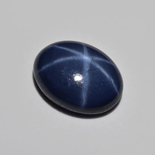 1.10 ct Blue Star Sapphire Stone, Natural Star Sapphire in Oval Cabochon Shape for Sale
