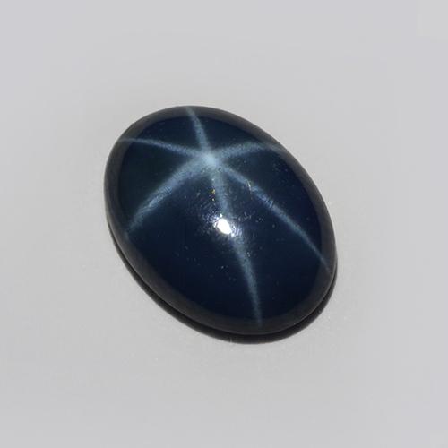 0.85 ct Blue Star Sapphire Stone, Natural Star Sapphire in Oval Cabochon Shape for Sale
