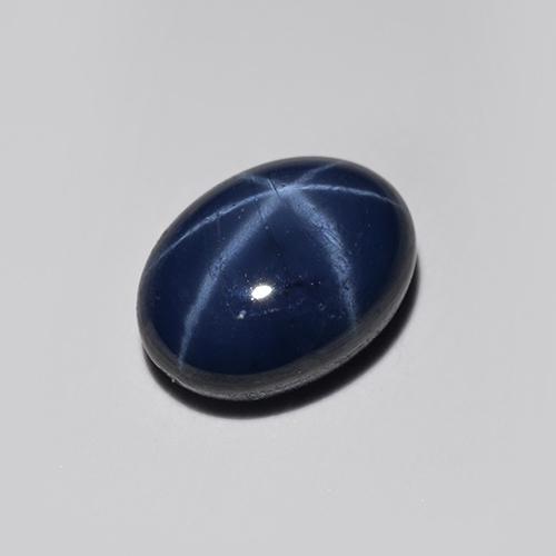 Deep Navy Blue Звездчатый Сапфир Камень - 1.4ct Овал Кабошон (ID: 516406)