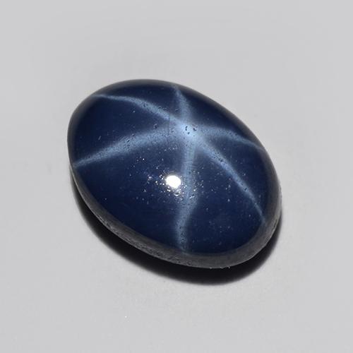 1.40 ct Blue Star Sapphire Stone, Natural Star Sapphire in Oval Cabochon Shape for Sale