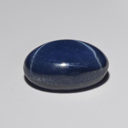 Star Sapphire Gemstone in 7.2 x 5.3 mm Size for Sale, Star Sapphire Stone in Dark Blue Color