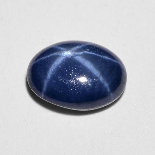 Twilight Blue Star Sapphire Gem - 1.3ct Oval Cabochon (ID: 516408)