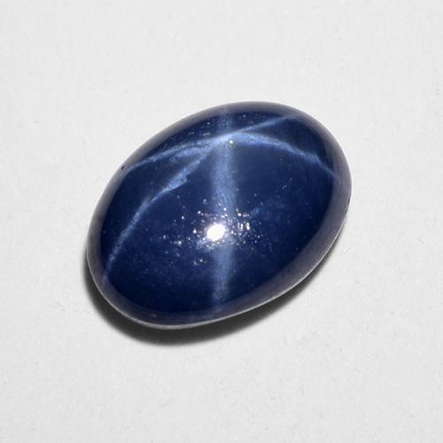 1.28 ct Blue Star Sapphire Stone, Natural Star Sapphire in Oval Cabochon Shape for Sale