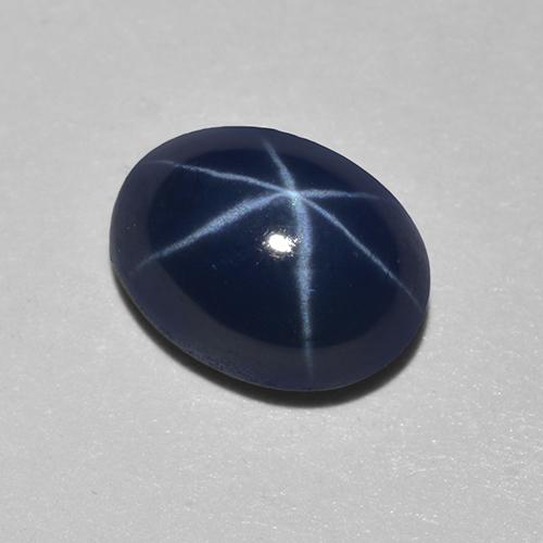 1.29 ct Blue Star Sapphire Stone, Natural Star Sapphire in Oval Cabochon Shape for Sale