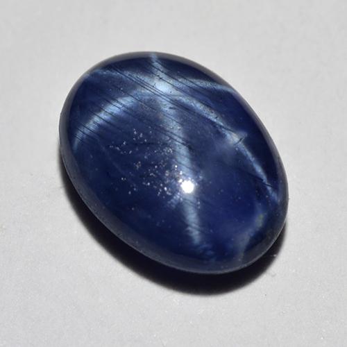 Dark Blue Star Sapphire Gem - 1.1ct Oval Cabochon (ID: 517302)