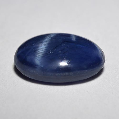 Star Sapphire Gemstone in 7 x 5 mm (calibrated) Size for Sale, Star Sapphire Stone in Dark Blue Color