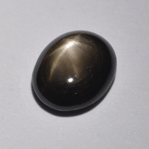 Black Star Sapphire Gem - 1.4ct Oval Cabochon (ID: 517822)