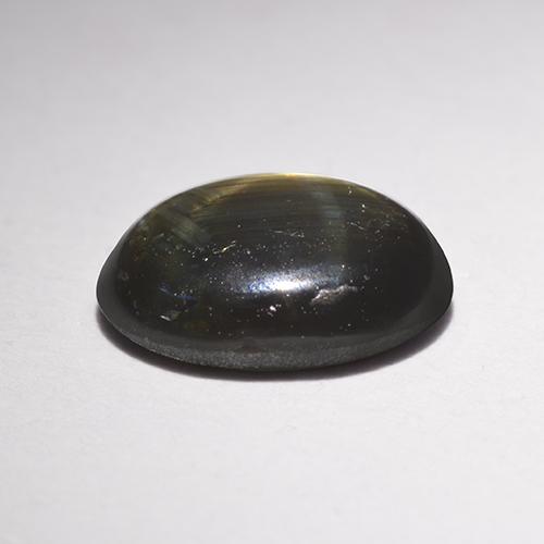 Star Sapphire Gemstone in 8 x 6 mm (calibrated) Size for Sale, Star Sapphire Stone in Black Color