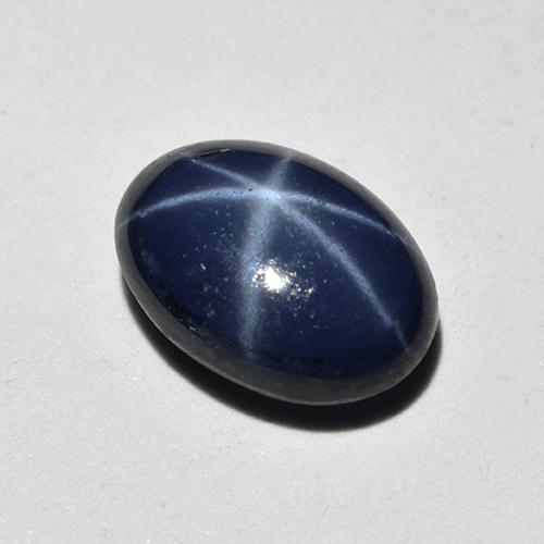 Midnight Blue Sternsaphir Edelstein - 1.2ct Oval Cabochon (ID: 518715)