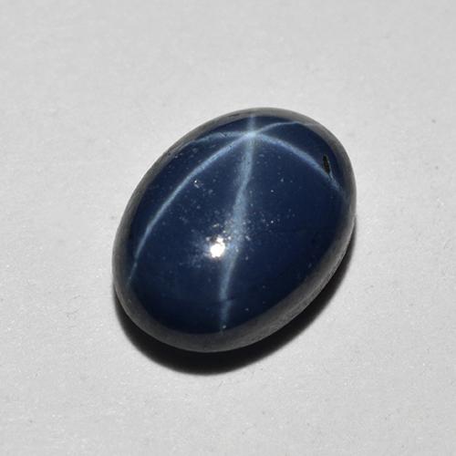 1.18 ct Blue Star Sapphire Stone, Natural Star Sapphire in Oval Cabochon Shape for Sale
