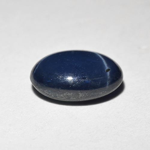 Star Sapphire Gemstone in 7 x 5 mm (calibrated) Size for Sale, Star Sapphire Stone in Midnight Blue Color