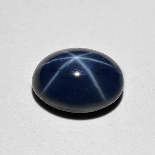 dunkelblau Sternsaphir Edelstein - 1.5ct Oval Cabochon (ID: 518716)