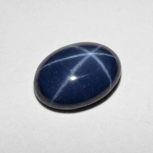 Midnight Blue Звездчатый Сапфир Камень - 1.1ct Овал Кабошон (ID: 518718)