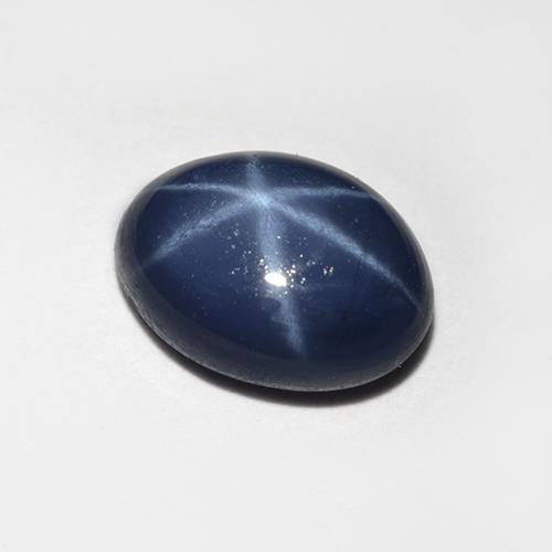 1.28 ct Blue Star Sapphire Stone, Natural Star Sapphire in Oval Cabochon Shape for Sale