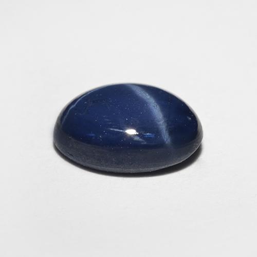 Star Sapphire Gemstone in 7.1 x 5.3 mm Size for Sale, Star Sapphire Stone in Royal Blue Color