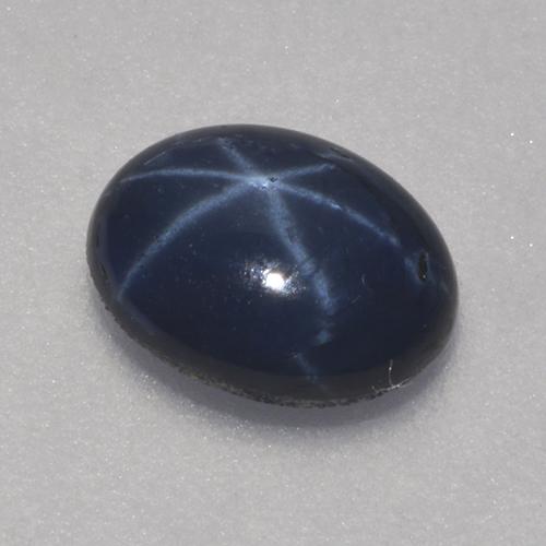 Deep Blue Star Sapphire Gem - 1.1ct Oval Cabochon (ID: 519599)