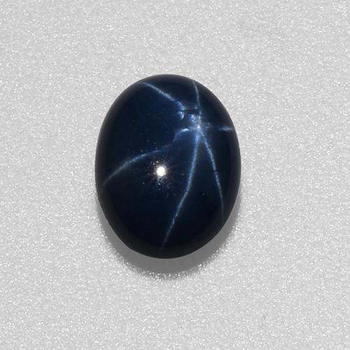 dunkelblau Sternsaphir Edelstein - 1.1ct Oval Cabochon (ID: 519603)