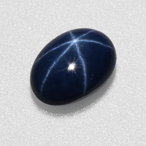 1.07 ct Blue Star Sapphire Stone, Natural Star Sapphire in Oval Cabochon Shape for Sale