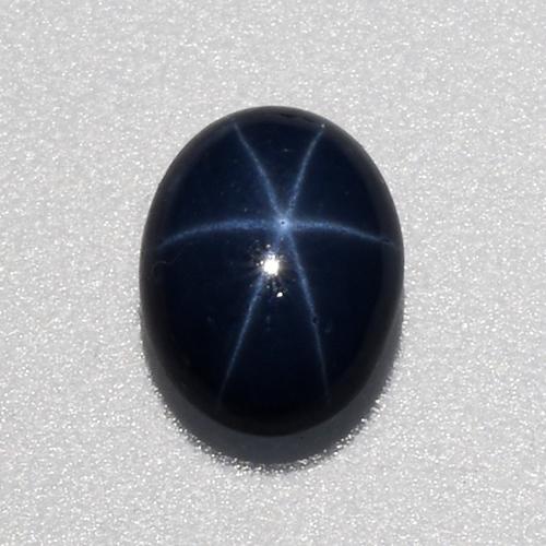 Deep Blue Star Sapphire Gem - 1.1ct Oval Cabochon (ID: 519607)