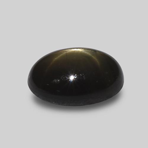 Star Sapphire Gemstone in 8 x 6 mm (calibrated) Size for Sale, Star Sapphire Stone in Black Color